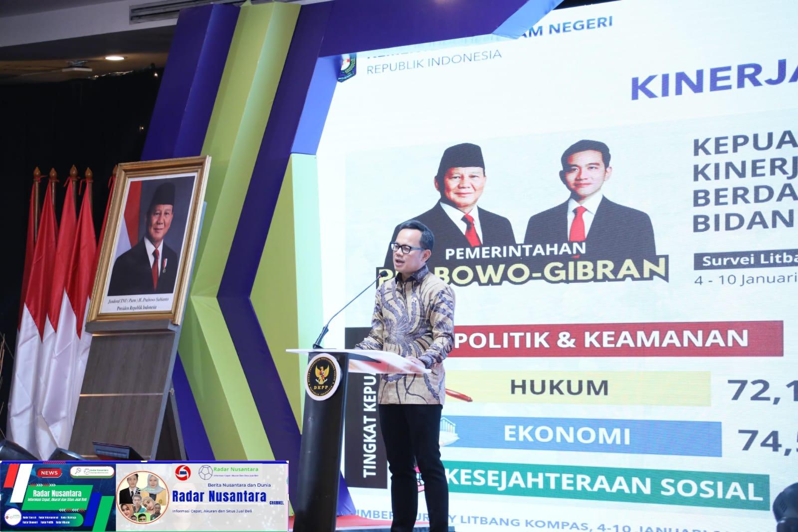 Angka Kepuasan Masyarakat Tinggi di 100 Hari Pemerintahan Presiden Prabowo, Wamendagri Bima Arya: Bentuk Apresiasi Publik