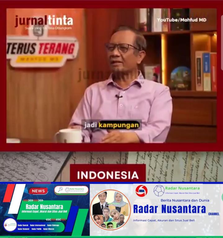 Tangkapan Layar PODCAST Akun Youtube: Mahfud MD Official