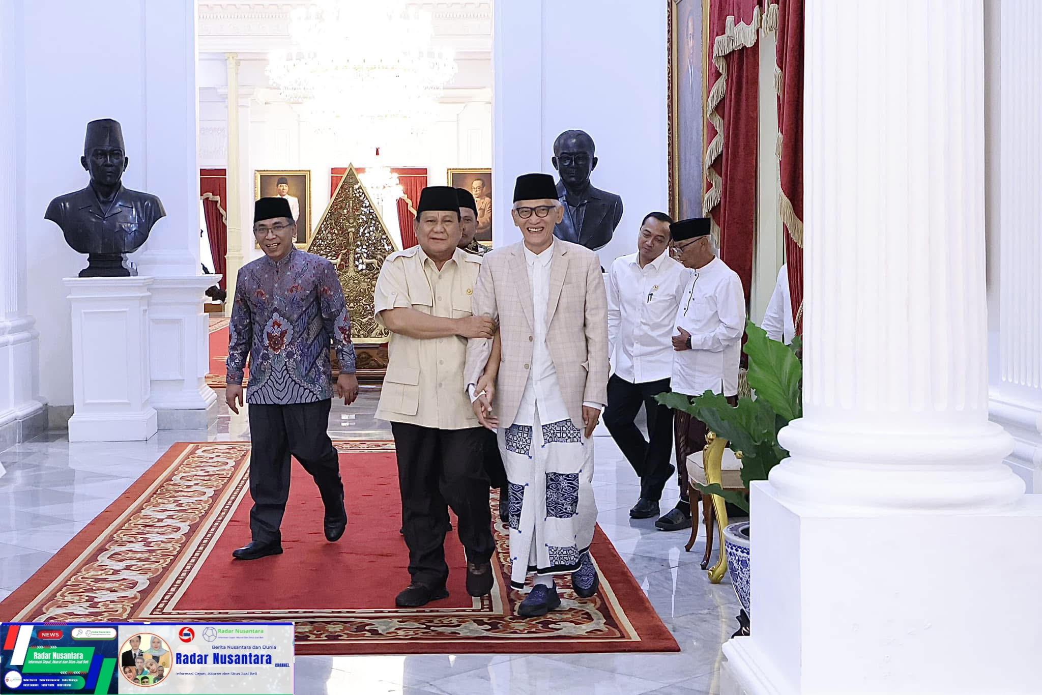 Presiden Prabowo Menerima Kunjungan Pengurus Besar Nahdlatul Ulama (PBNU)
