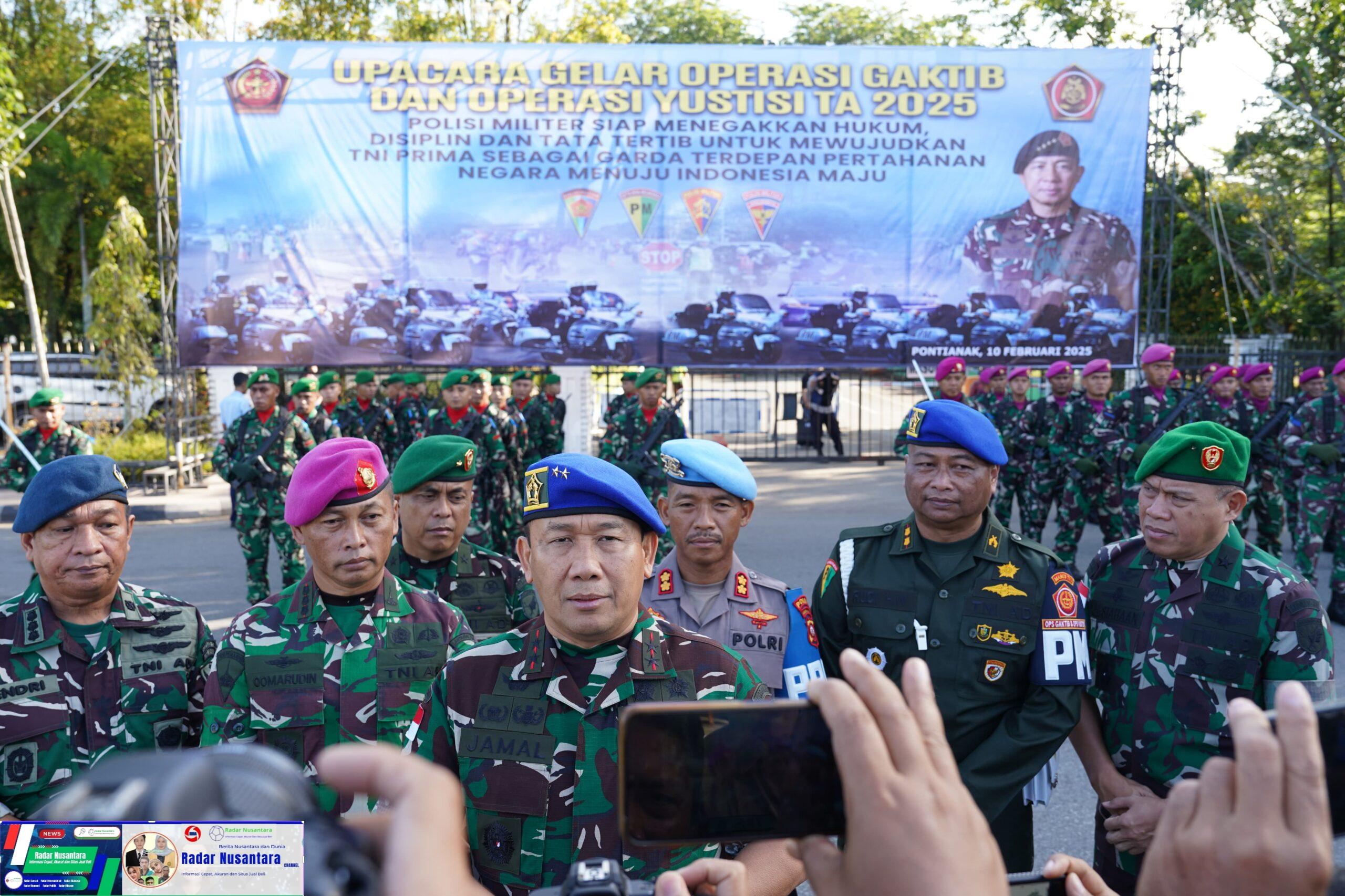 Wujudkan Disiplin Prajurit dan PNS TNI, Pangdam XII/Tpr Buka Operasi Gaktib dan Yustisi TA 2025