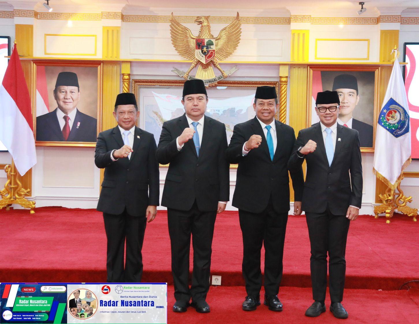 Mendagri Lantik Sekretaris Jenderal dan Inspektur Jenderal Kemendagri