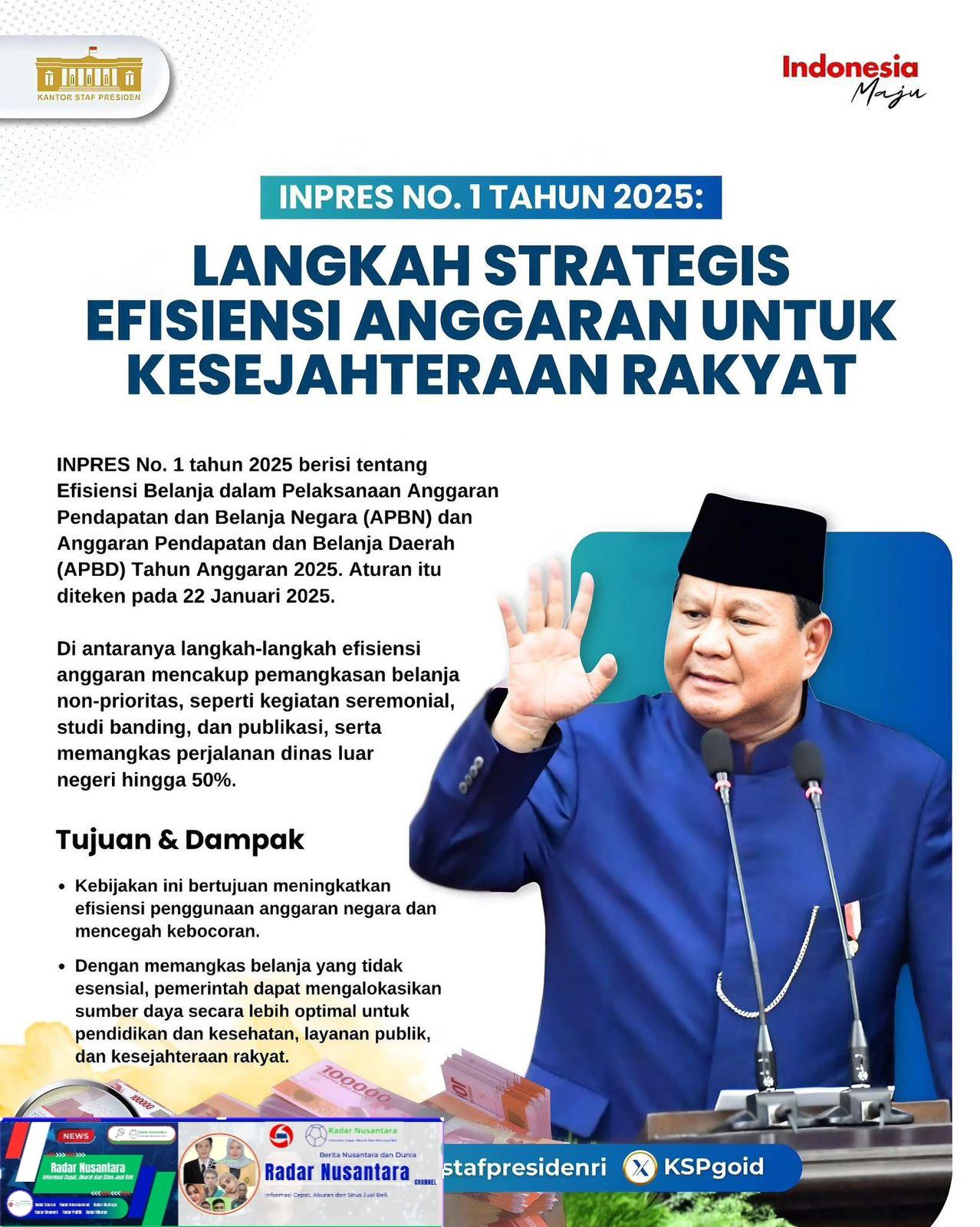 Efisiensi APBN: Anggaran Lebih Optimal untuk Kepentingan Rakyat