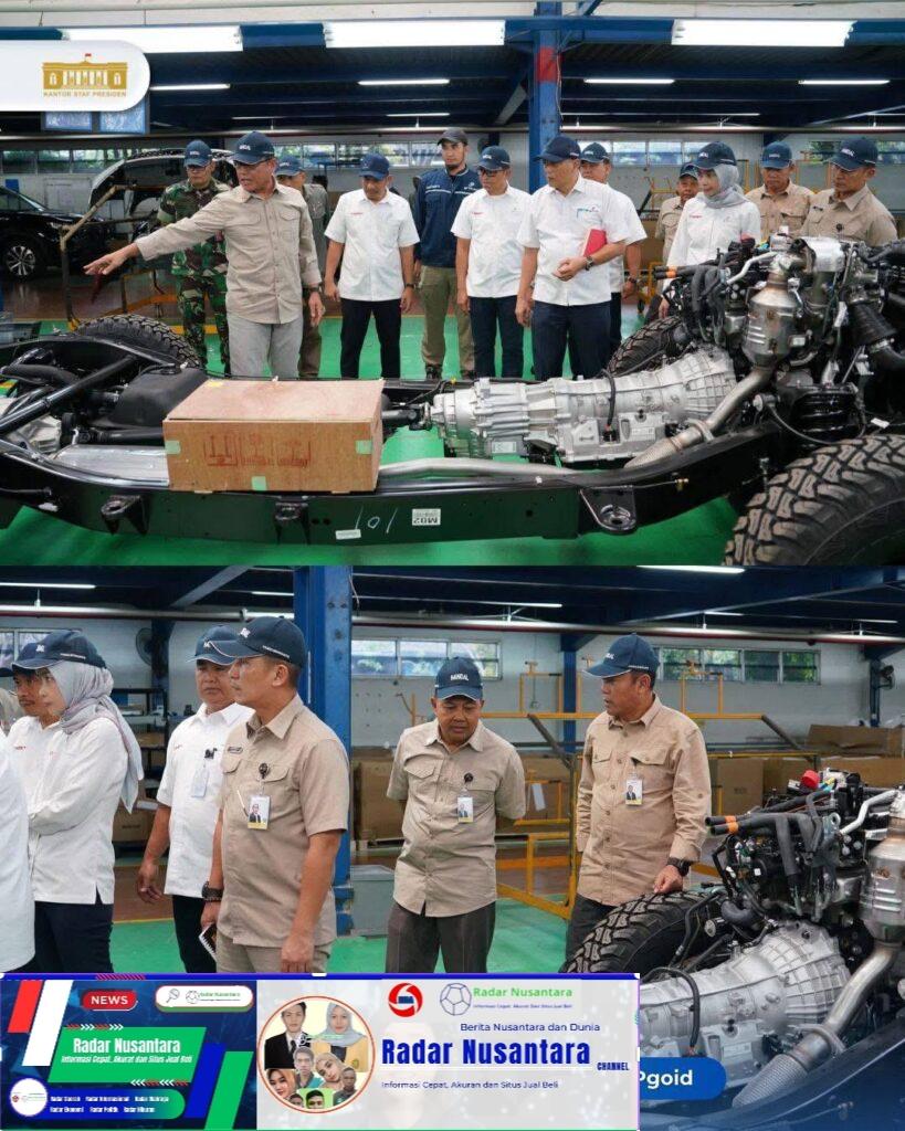 Kepala Staf Kepresidenan AM Putranto Meninjau Langsung ke Tempat Produksi Kendaraan Maung di Bekasi
