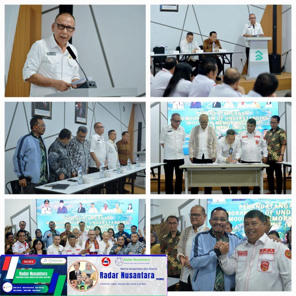 Pj Sekdaprov Sumut Saksikan Penandatanganan Kerja Sama dan Kesepahaman Toba Caldera UGG