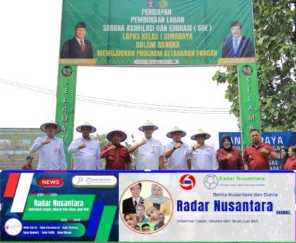 Tingkatakan Produktifitas Ketahanan Pangan, Lapas Kelas I Surabaya Sukses Panen 2 Ton Jagung.