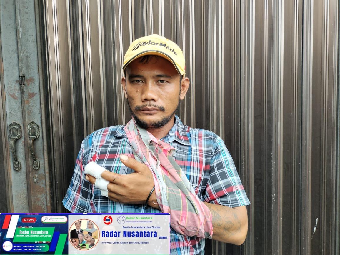 Resah Pelaku Pembacokan Belum Ditangkap, Korban Datangi Polsek Pancur Batu