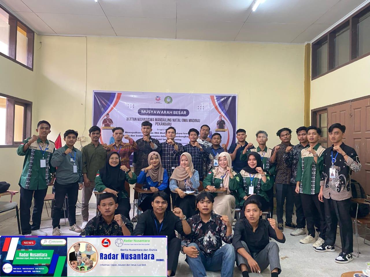 Gusti Pardamean Nasution dan Aidul Wahyu Nasution Terpilih Sebagai Ketua dan wakil Ketua Umum IMA Madina Pekanbaru Priode 2025-2026