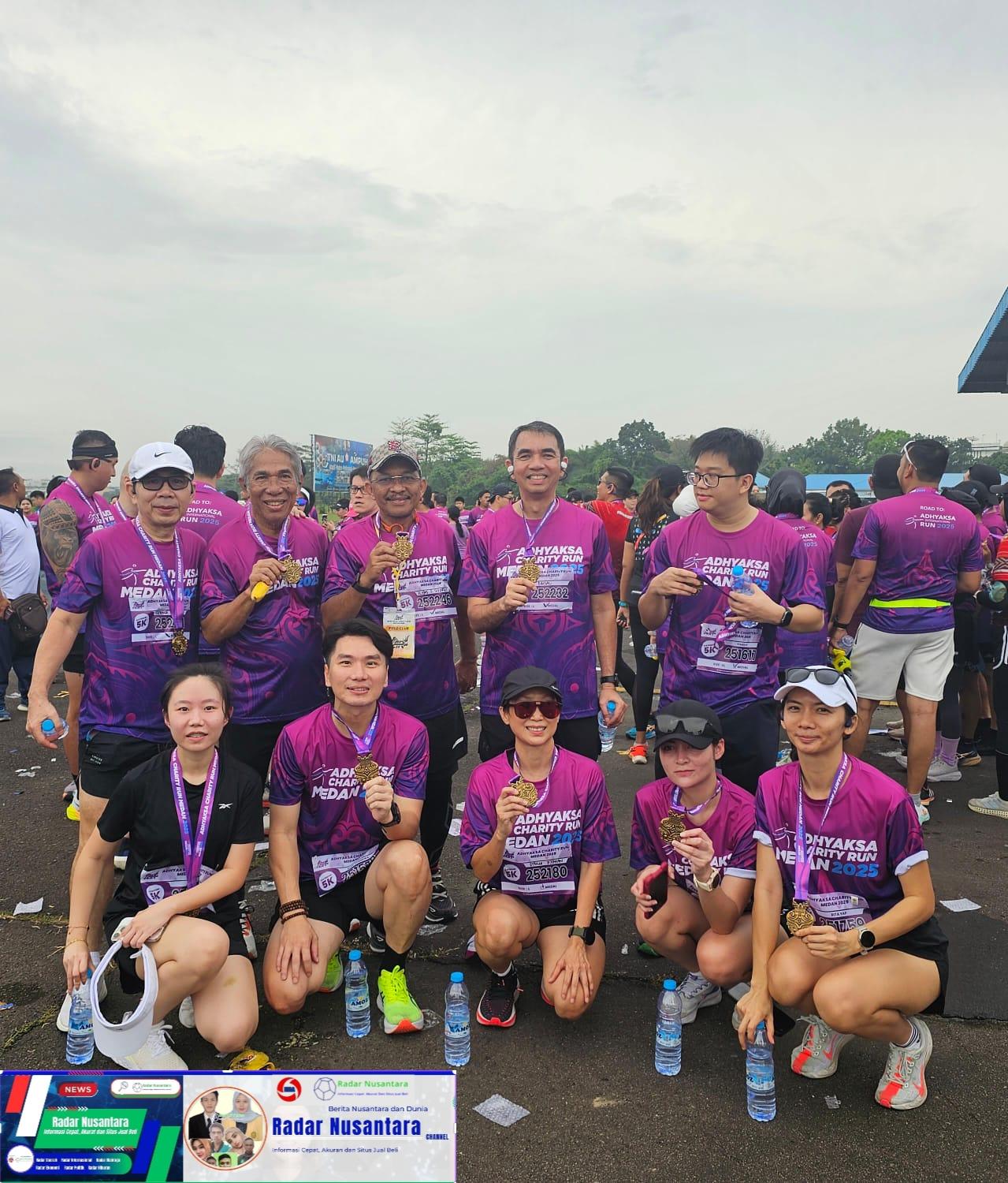 Foto : Jaksa Agung Muda Intelijen Prof. Reda Manthovani ikut dalam Adhyaksa Charity Run Medan 2025 di Lanud Suwondo Medan, Minggu 23 Februari Februari 2025