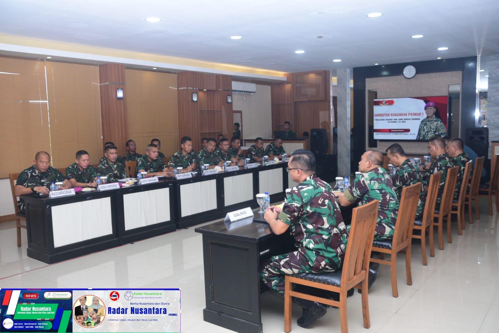 Taklimat Awal Audit Kinerja Itkormar di Jajaran Pasmar 1