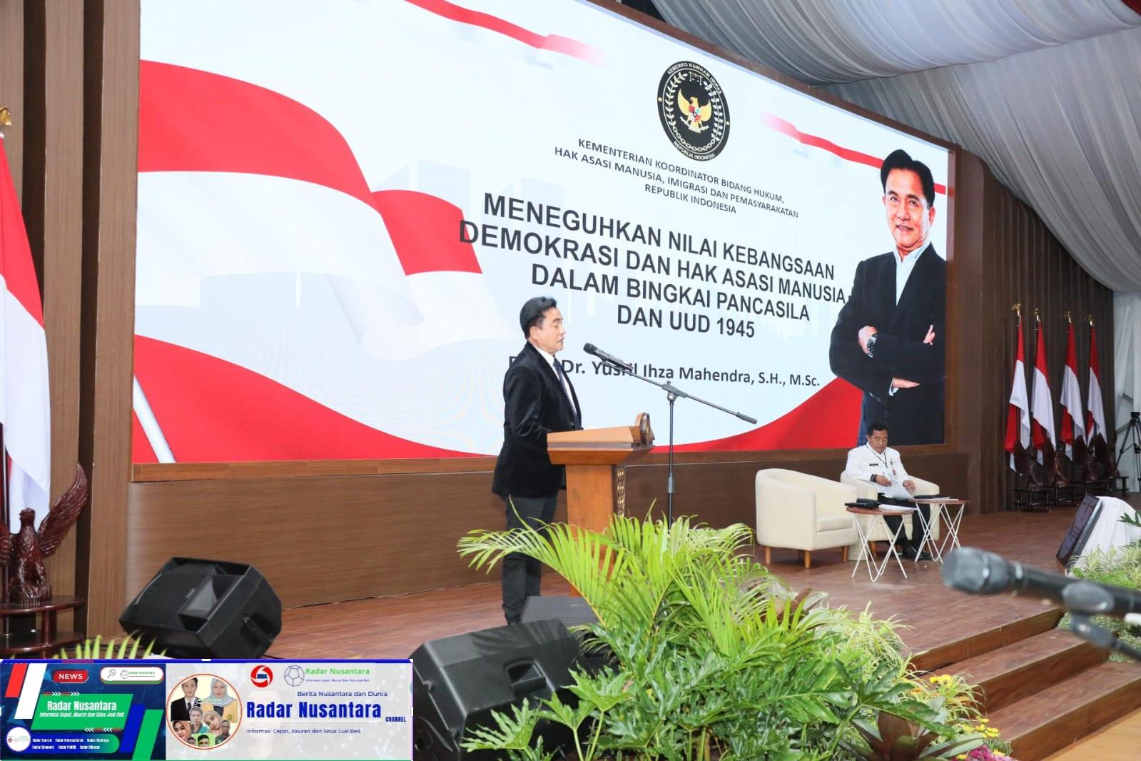 Jadi Pembicara di Retret Kepala Daerah, Menko Yusril Jelaskan Penguatan Ideologi Pancasila hingga Penegakan Hukum