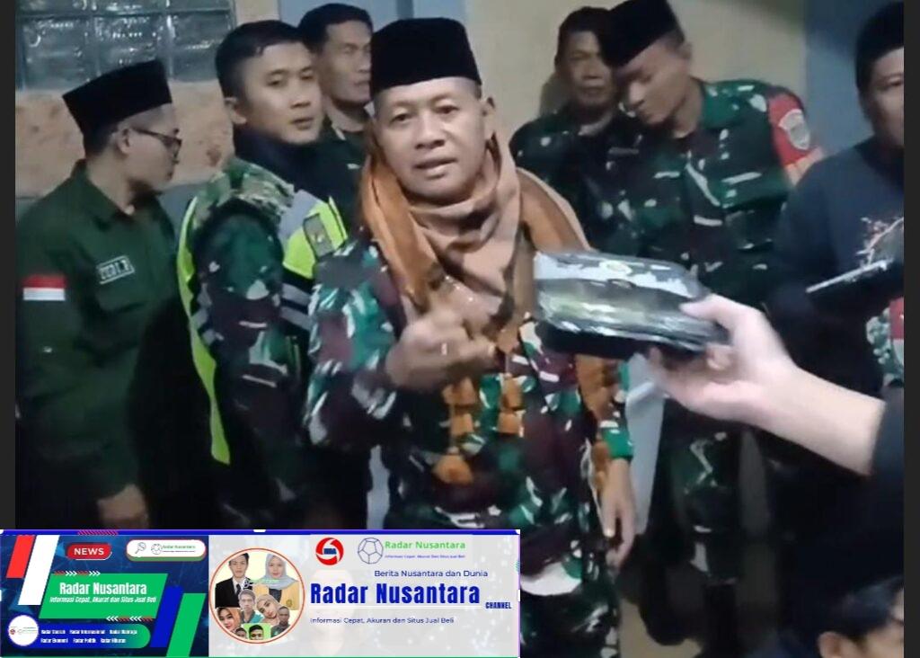 Serbuan Sahur Babinsa di Masjid Besar Tanjungsari