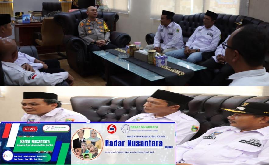 Ketua DPC Apdesi Mirza YB dan Jajarannya Audiensi Bersama Kapolres Tanggamus AKBP Rivandi