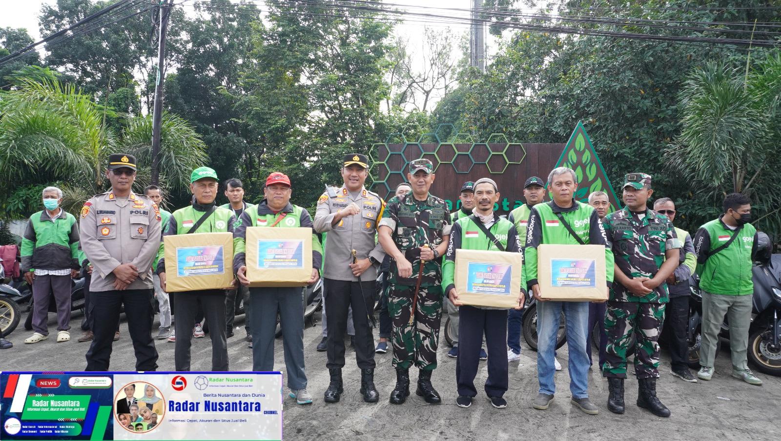 Bakti Sosial Sinergitas TNI Polri Kepada Ojek Online Boyolali