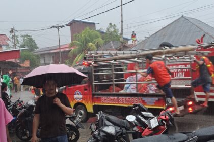Rumah Berlantai Dua Hangus Terbakar Di Dusun Martalaya