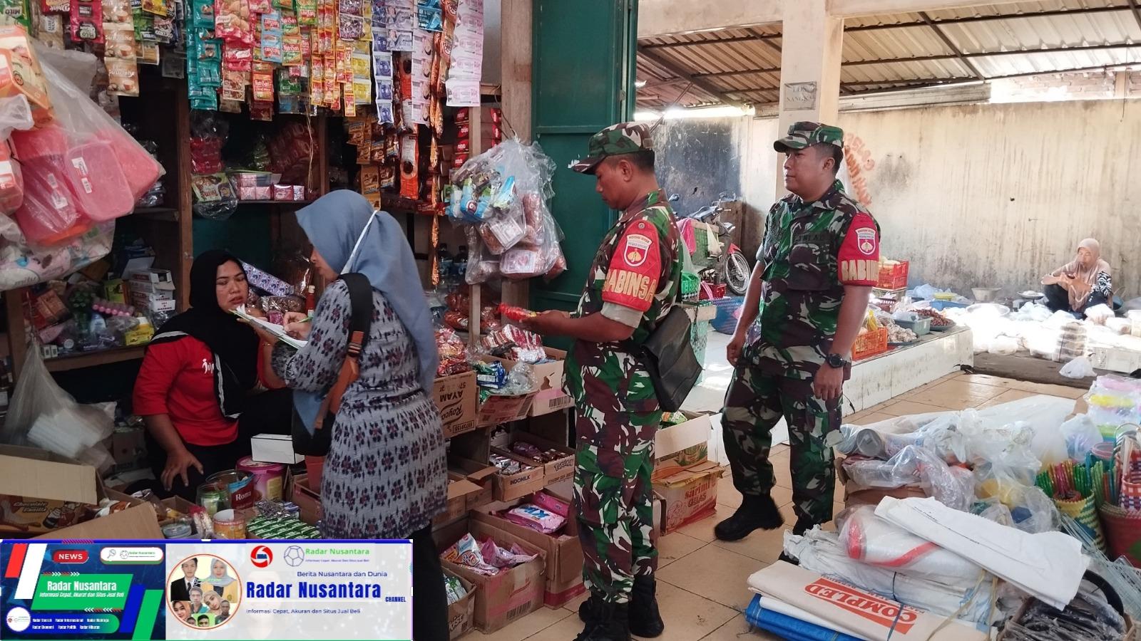 Babinsa Pantau Harga Sembako Pasca Lebaran, Pastikan Stabilitas Harga dan Ketersediaan