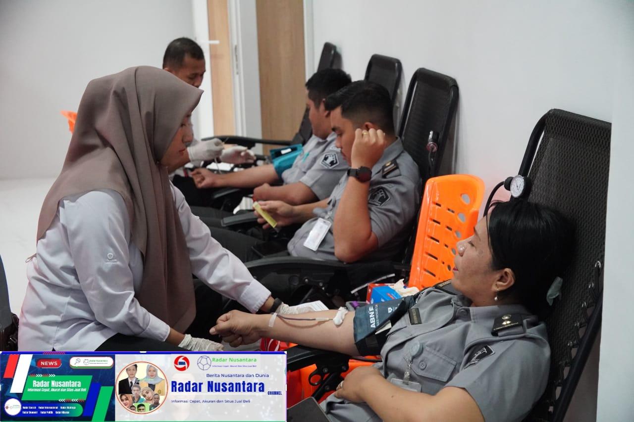 Peduli Kemanusiaan, Lapas Lubuk Pakam Adakan Donor Darah