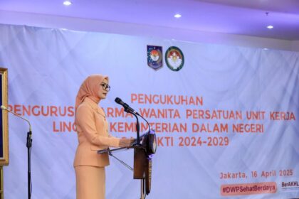 Pengukuhan Pengurus DWP Unit Kerja Lingkup Kemendagri 2024–2029: Tonggak Penguatan Peran DWP Mendukung Tugas Pemerintahan