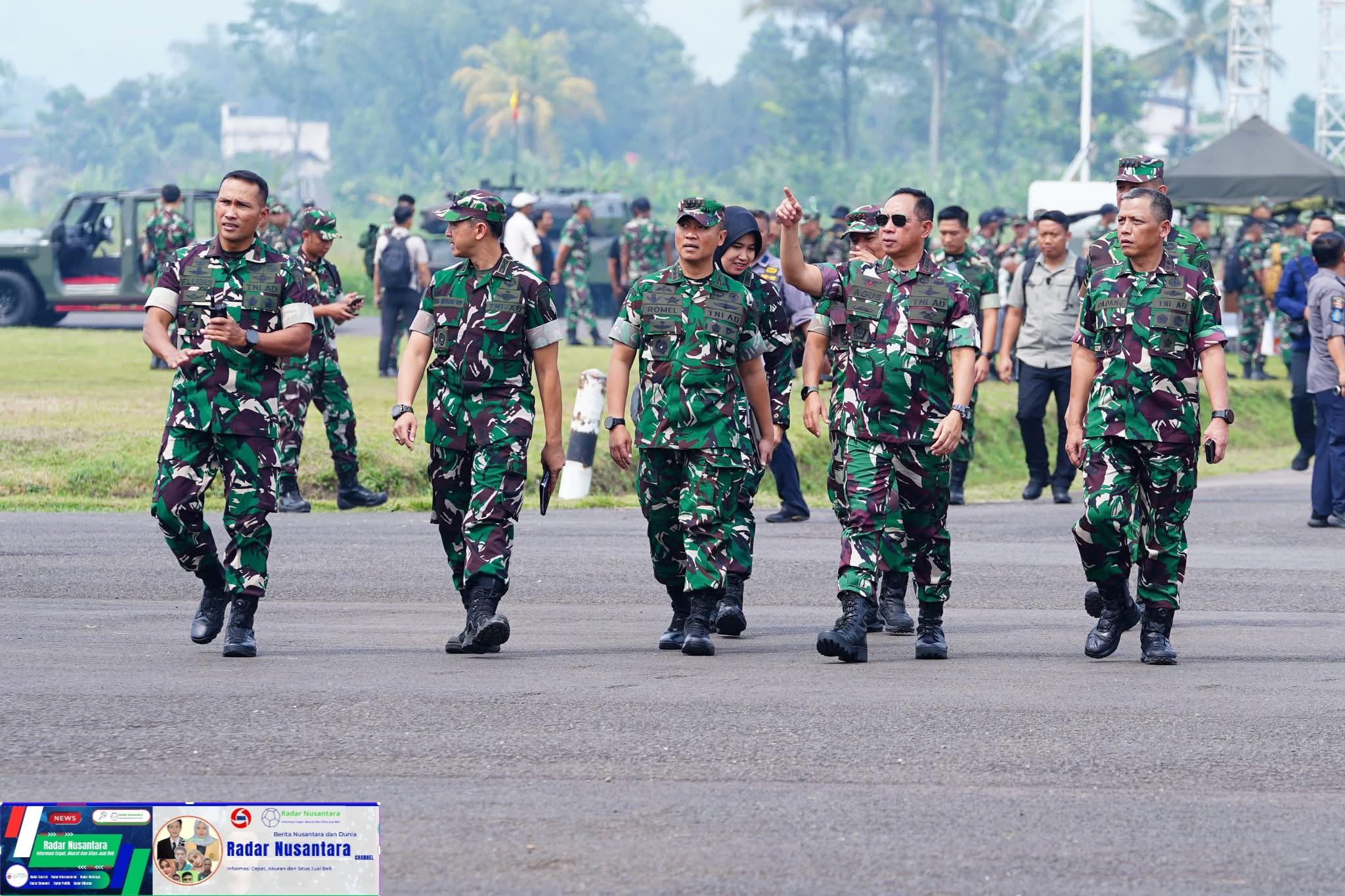 Jelang Upacara Tradisi Kehormatan Militer, Panglima TNI Cek Kesiapan di Batujajar