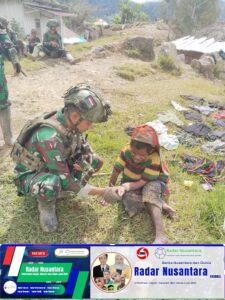 Tak Ada yang Terlupakan! Satgas TNI Gelar Pengobatan Gratis Sampai ke Pintu Warga
