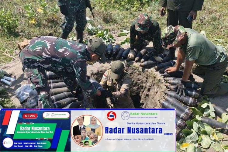 Penampakan Bom yang Diledakkan di Garut, Berukuran Sepaha Orang Dewasa Ciptakan Ledakan Besar