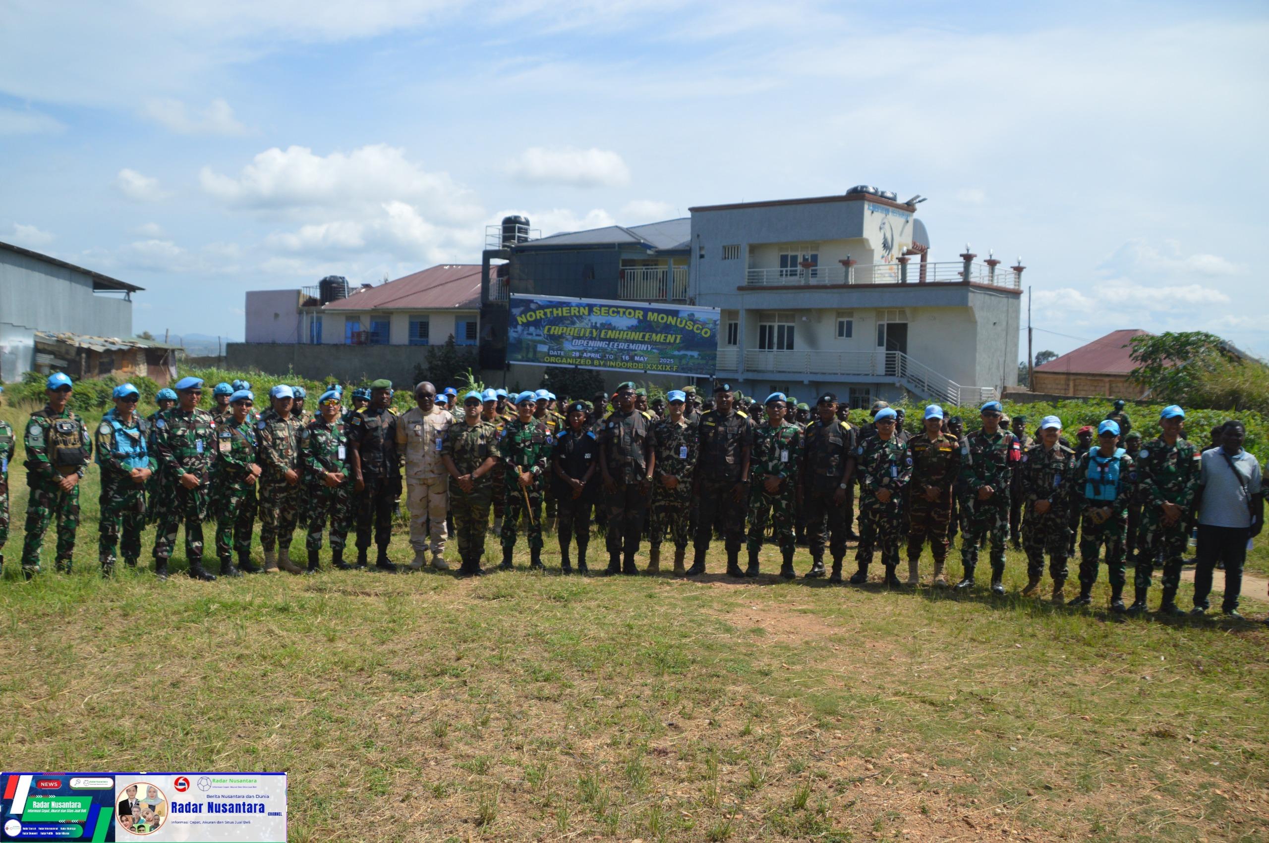 Dansatgas INDO RDB 39 F Monusco Pimpin Pembukaan Pelatihan Mortir terhadap Tentara Kongo