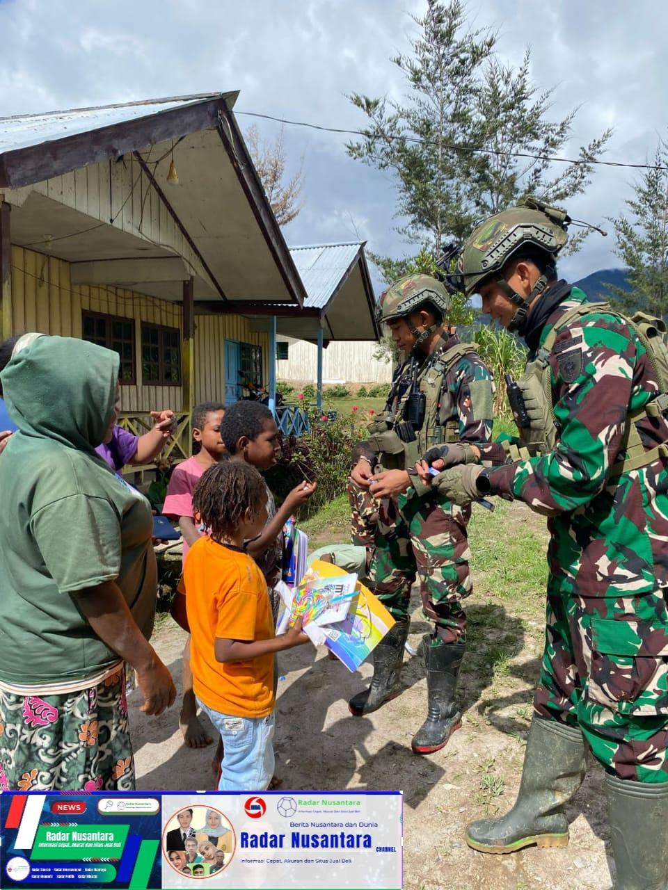 TNI Menyapa Bumi Gome: Dari Peluru ke Pensil, Dari Jaga ke Asa