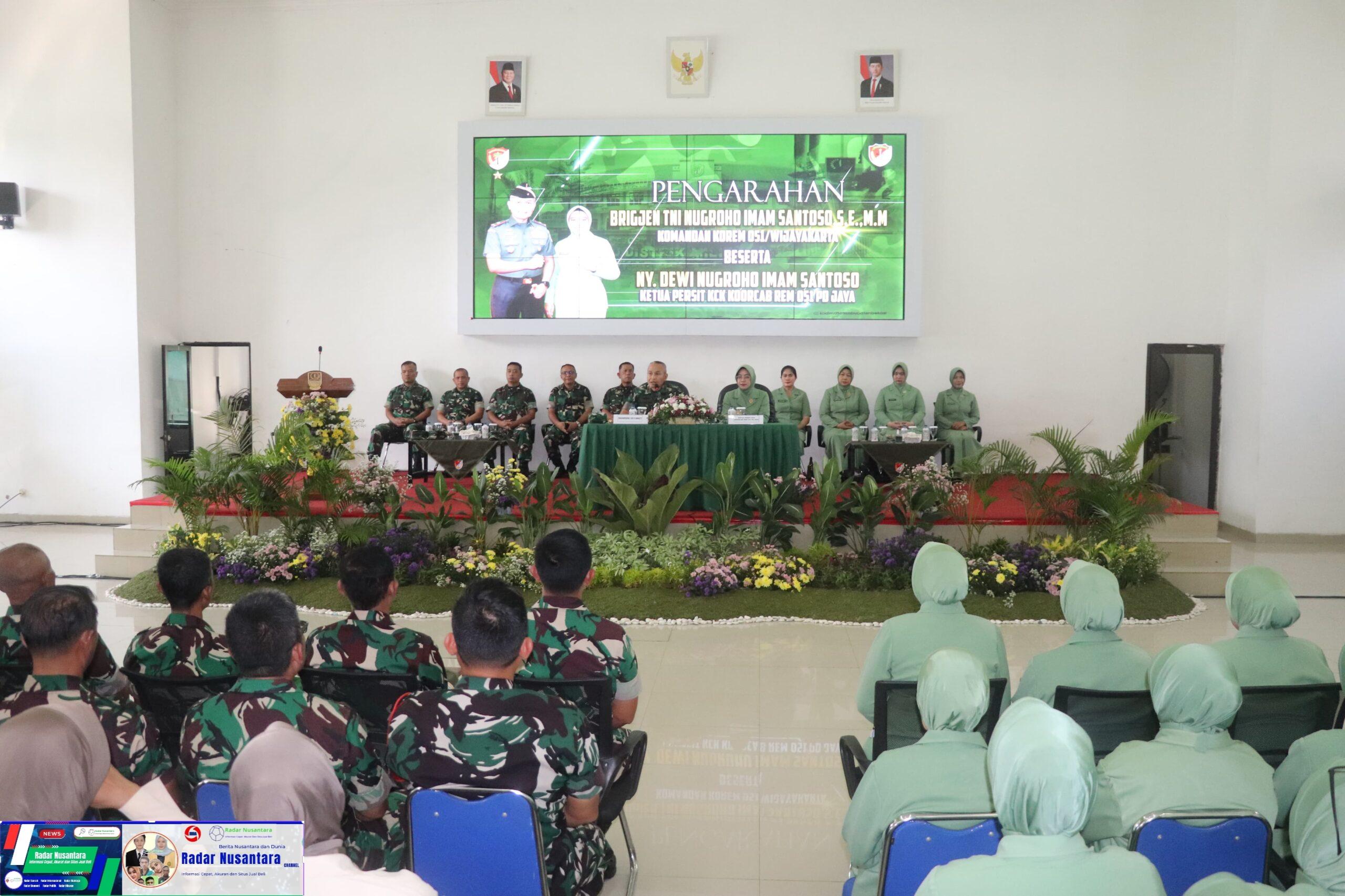 Kunker Danrem 051/Wijayakarta Disambut Hangat Seluruh Prajurit Kodim 0509/Kab. Bekasi
