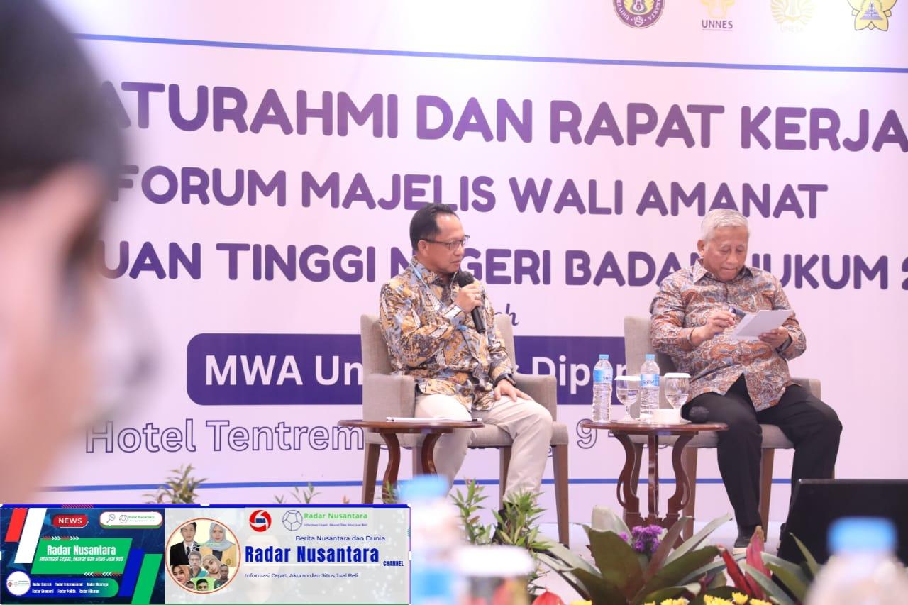 Mendagri Dorong PTN-BH Lakukan Kerja Sama di Bidang Penelitian serta Program-Program Kreatif dan Inovatif