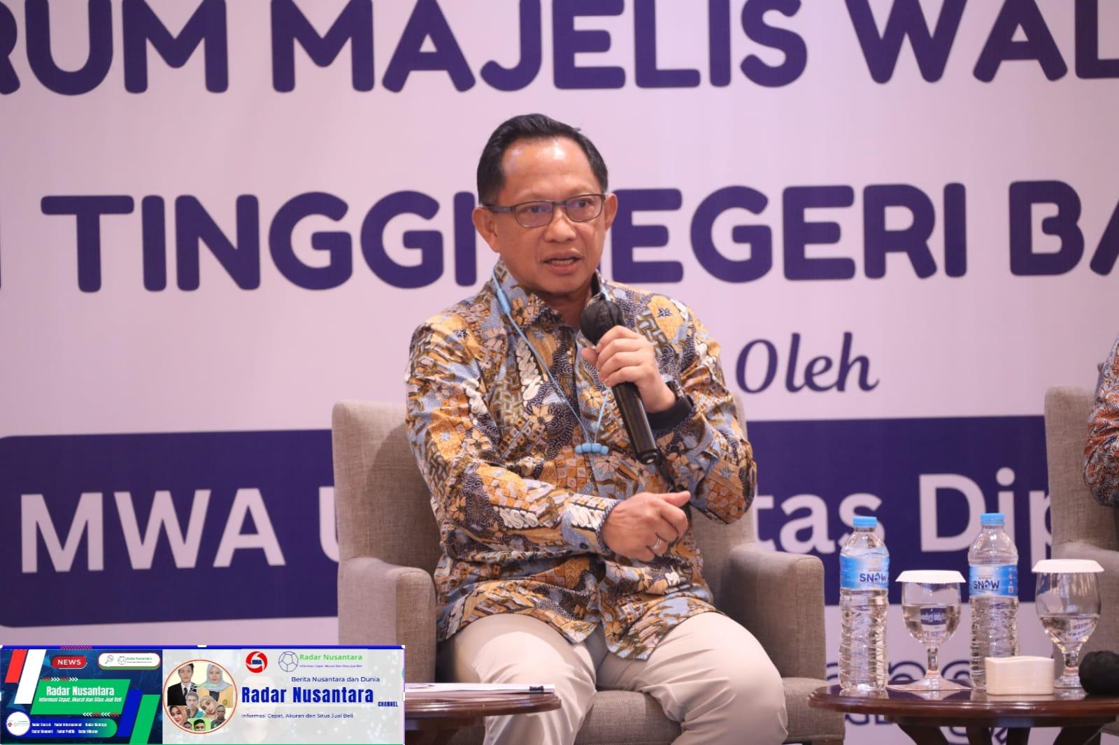 Mendagri Ajak Pemda Perkuat PTN-BH melalui Dukungan Hibah dan Pembangunan Infrastruktur