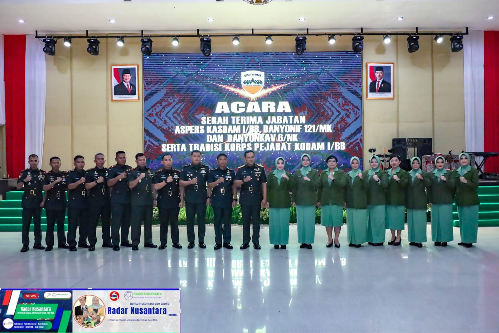 Pangdam I/BB Pimpin Sertijab Tiga Jabatan Strategis, Tegaskan Regenerasi Kepemimpinan