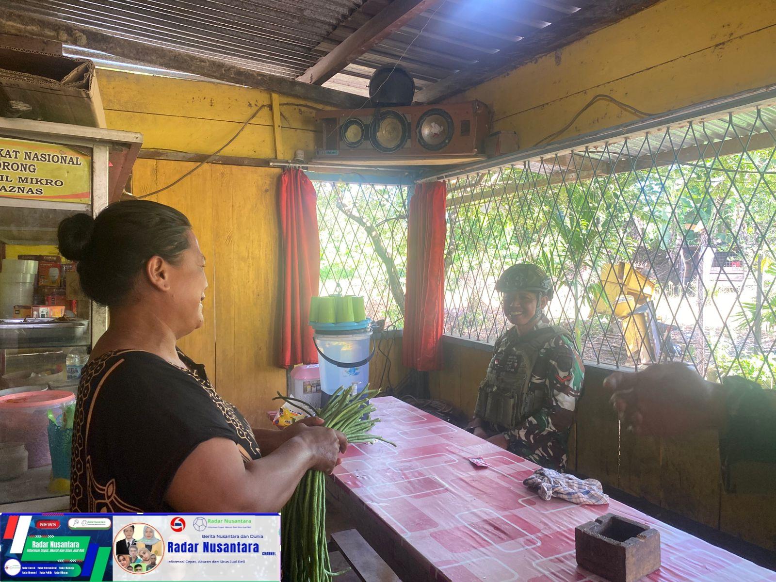 Satgas Yonif 762/VYS, Bagikan Hasil Panen Kepada Masyarakat Distrik Yembun