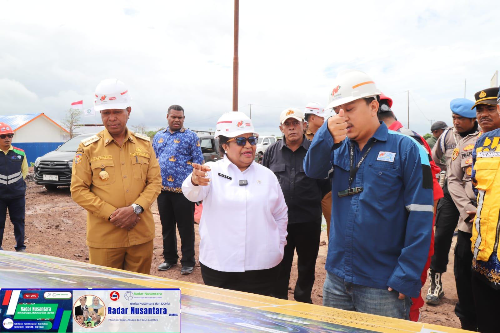 Wamendagri Ribka Haluk Tinjau Progres Pembangunan KPP Provinsi Papua Selatan