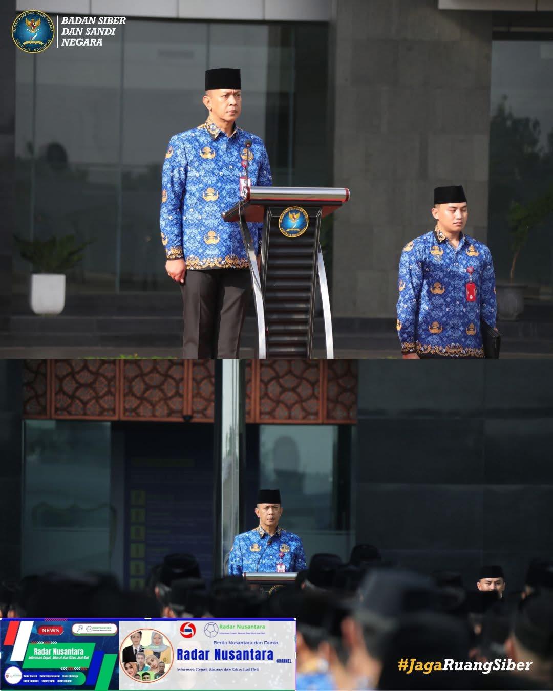 Upacara Peringatan Hari Kebangkitan Nasional Ke-117 di Kantor BSSN, Usung Semangat Transformasi Digital