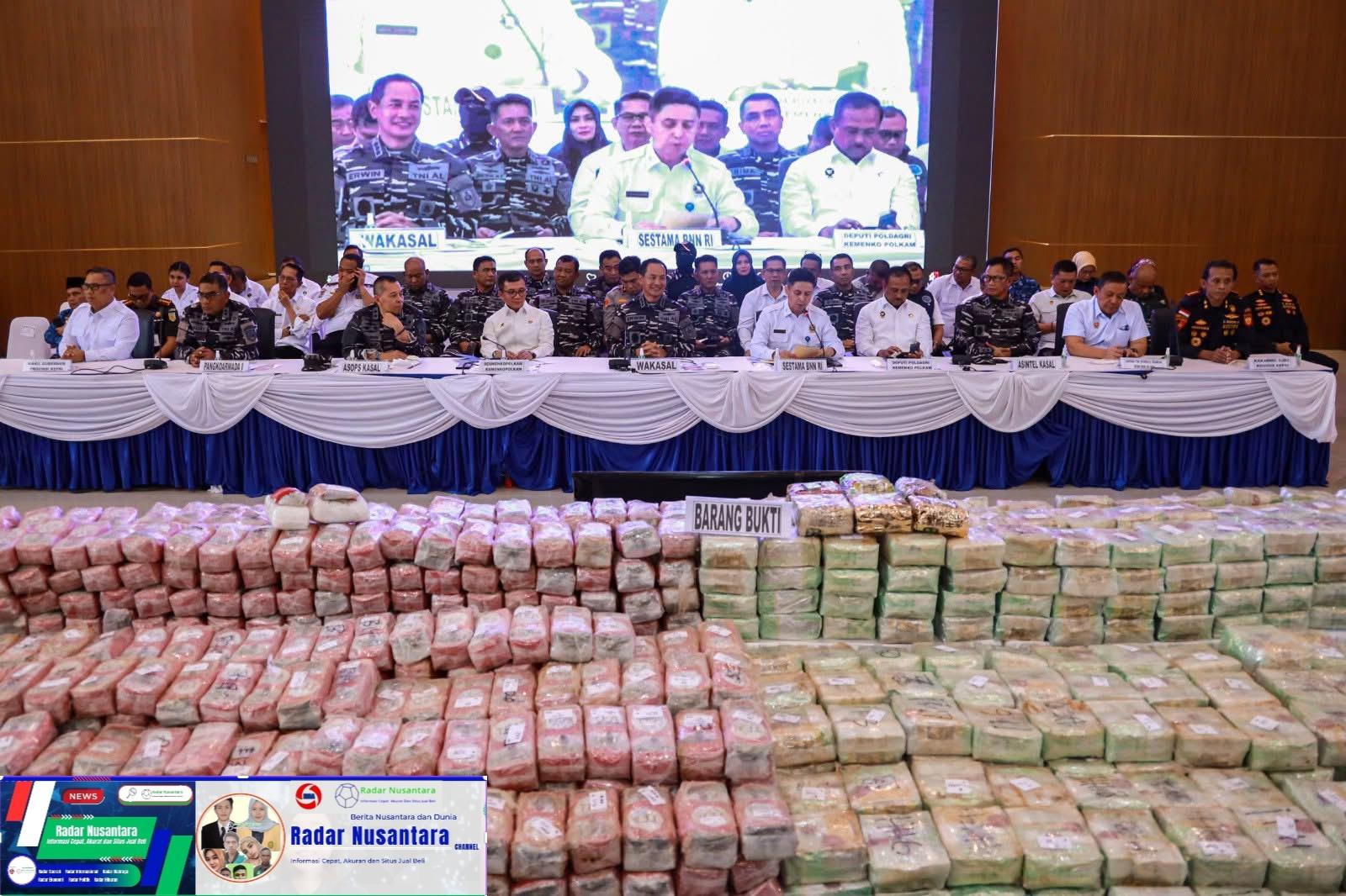 Jalankan Instruksi Presiden, Aparat Penegak Hukum Bersinergi Musnahkan + 1,9 Ton Narkotika