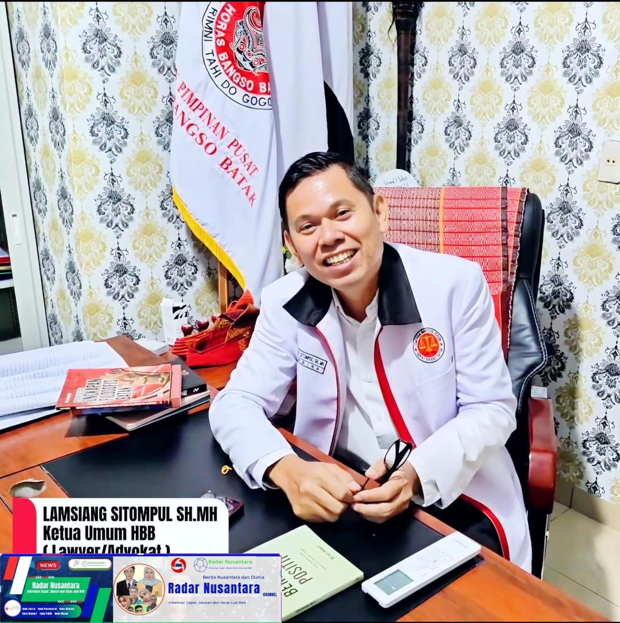 Lamsiang Sitompul, SH.MH : Mendukung Ephorus HKBP Dr Victor Tinambunan