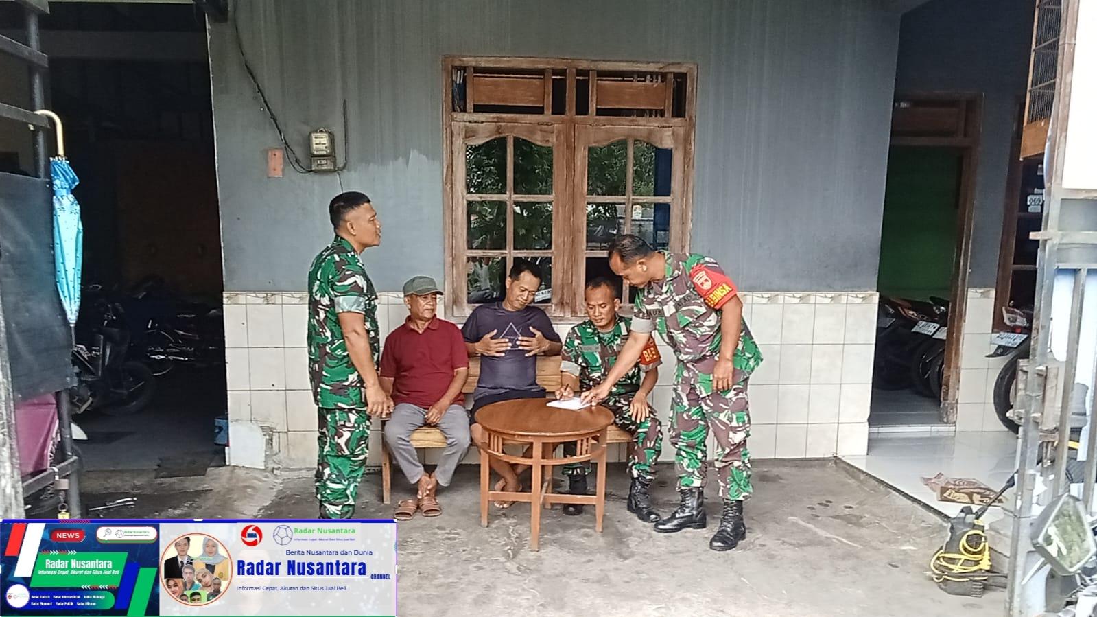 Babinsa Aktif Lakukan Pendataan Warga Baru Untuk Keamanan dan Kesejahteraan