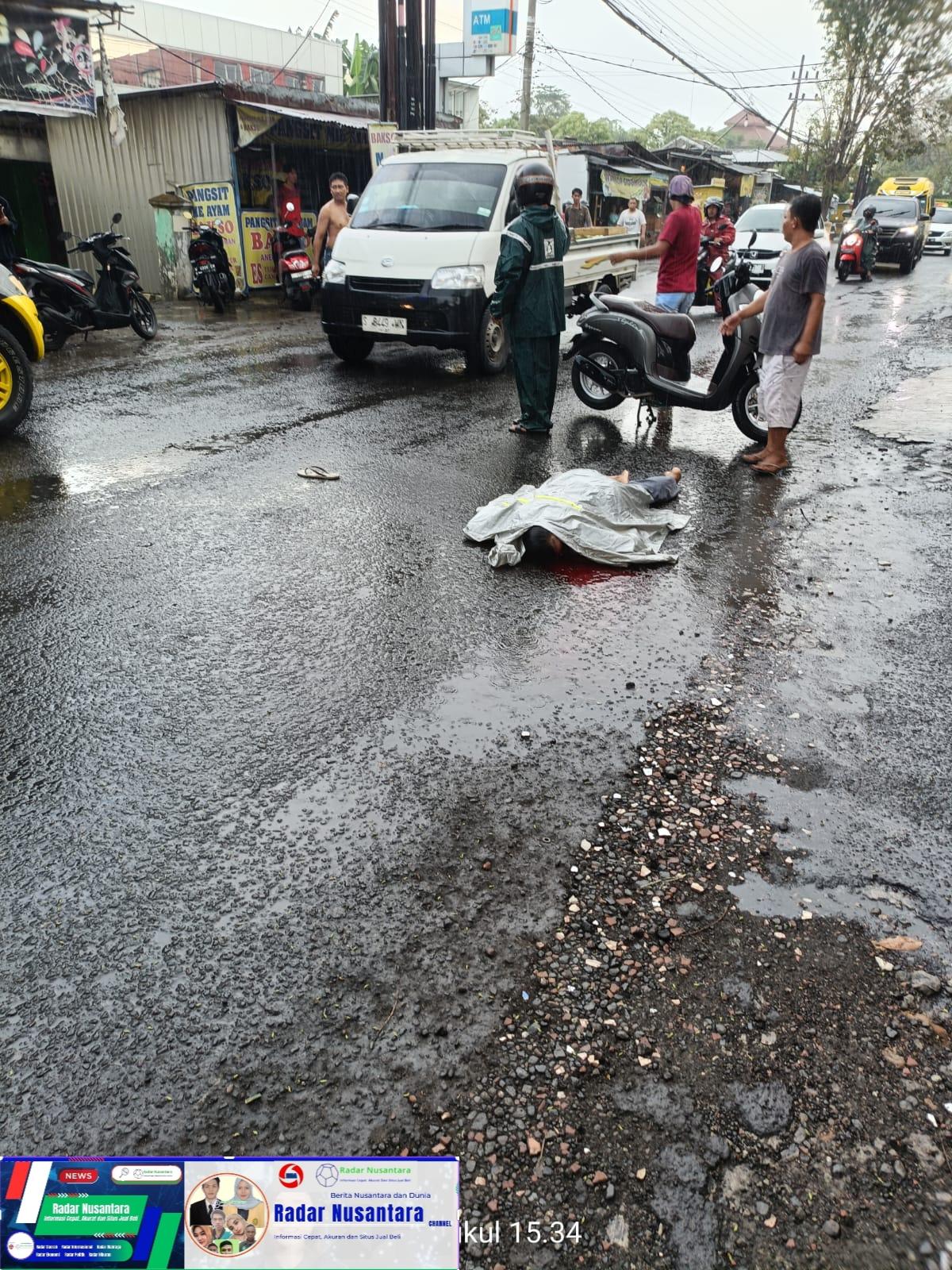 Tabrakan di depan Rumah Makan Geprek Pahlawan Satu Orang Pelajar SMP Sunan Ampel Meninggal Dunia
