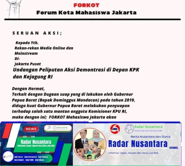 Dianggap Picu Konflik di Papua Barat, PASTI Indonesia Prihatin Dengan Seruan Aksi Forkot Mahasiswa