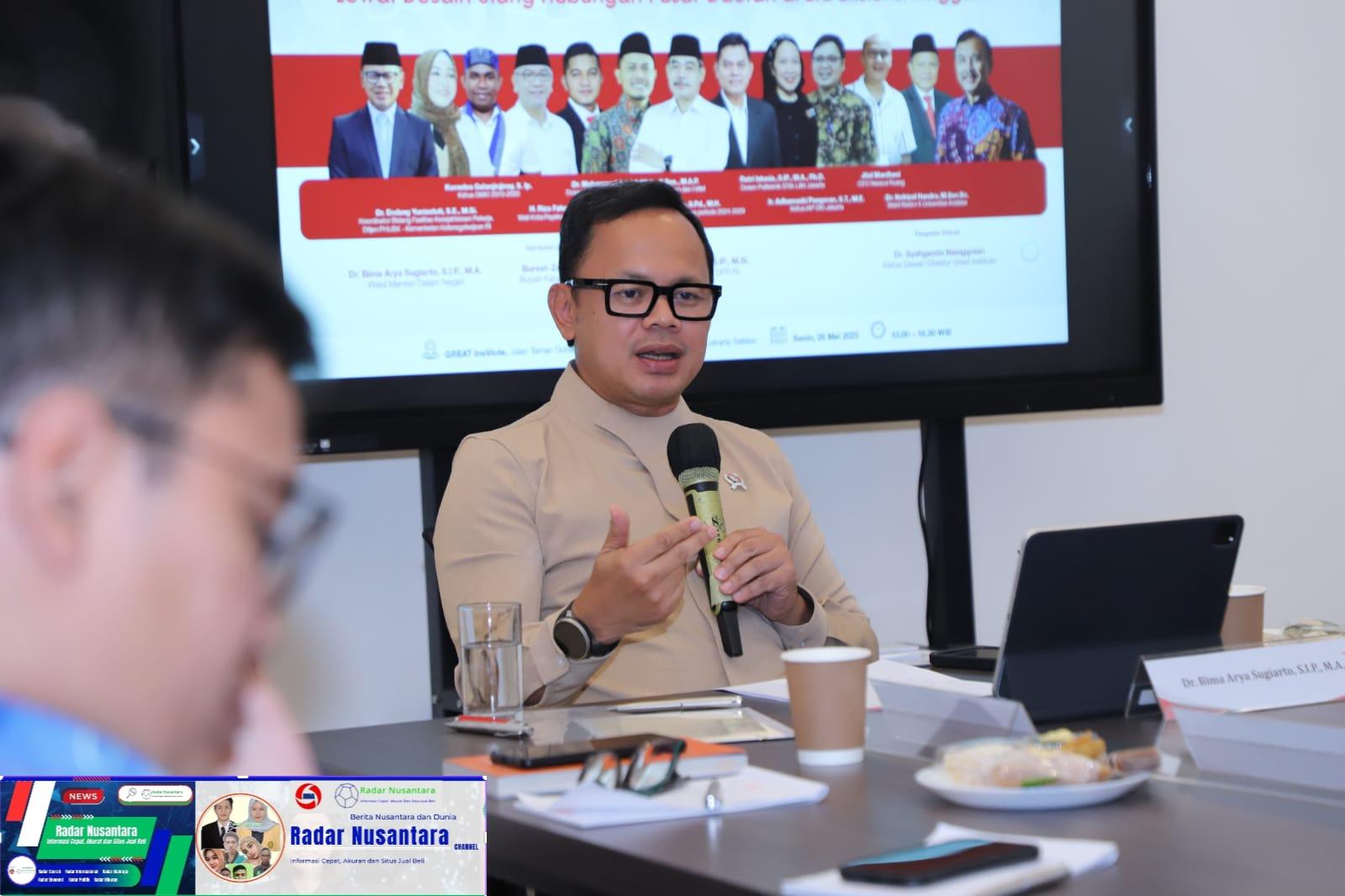 Wamendagri Bima: Penerapan Otonomi Daerah Harus Berpihak pada Keadilan Sosial