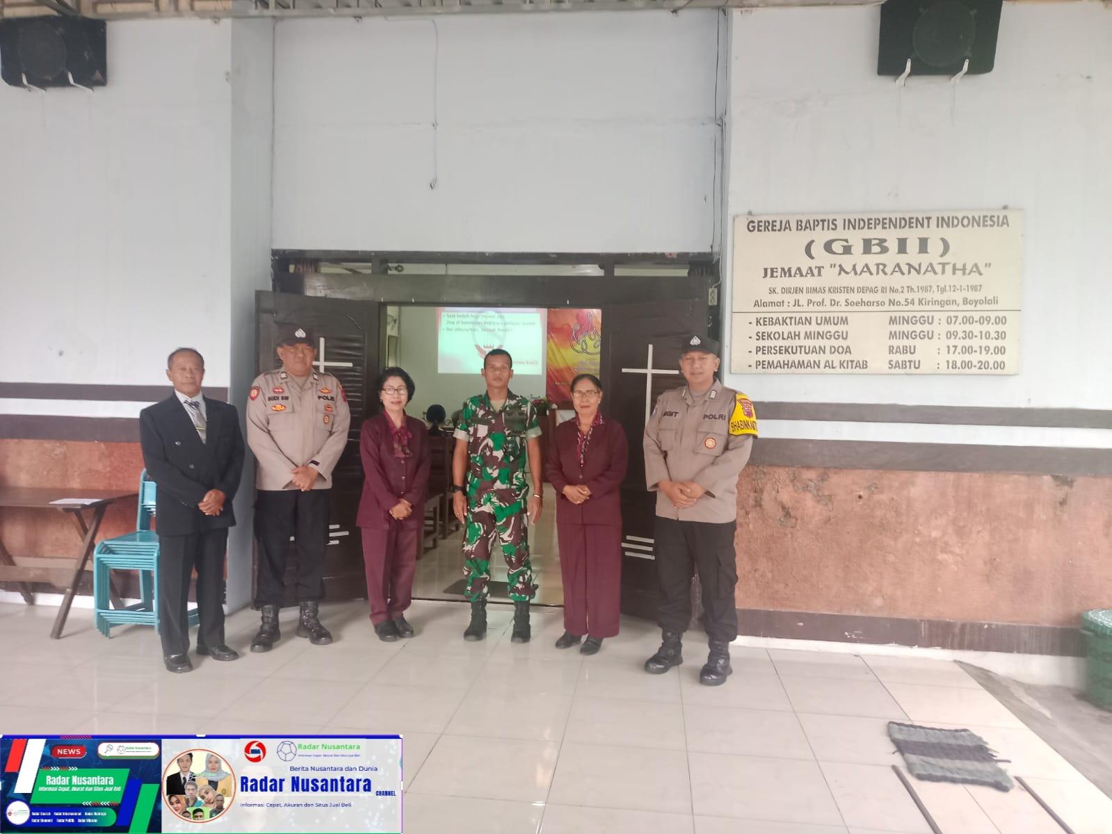 Kodim Boyolali Turut Amankan Sejumlah Gereja Di Wilayahnya