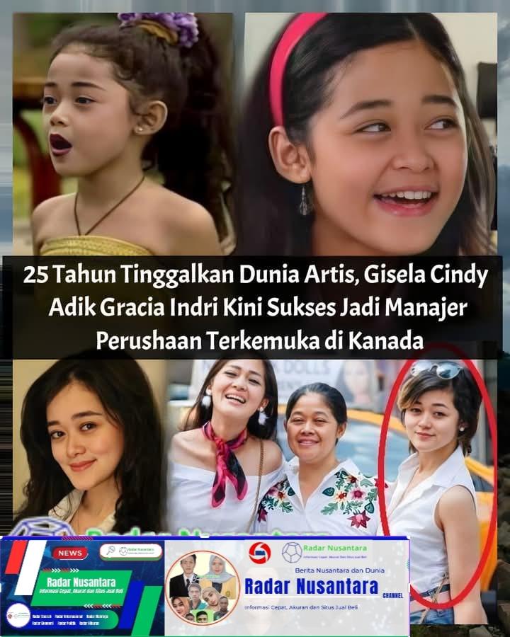 25 Tahun Tinggalkan Dunia Artis, Gisela Cindy Adik Gracia Indri Kini Sukses Jadi Manajer Perushaan Terkemuka di Kanada