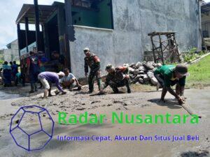 Babinsa Gotong Royong Membangun Infrastruktur, Jalan Desa Mulus, Ekonomi Maju