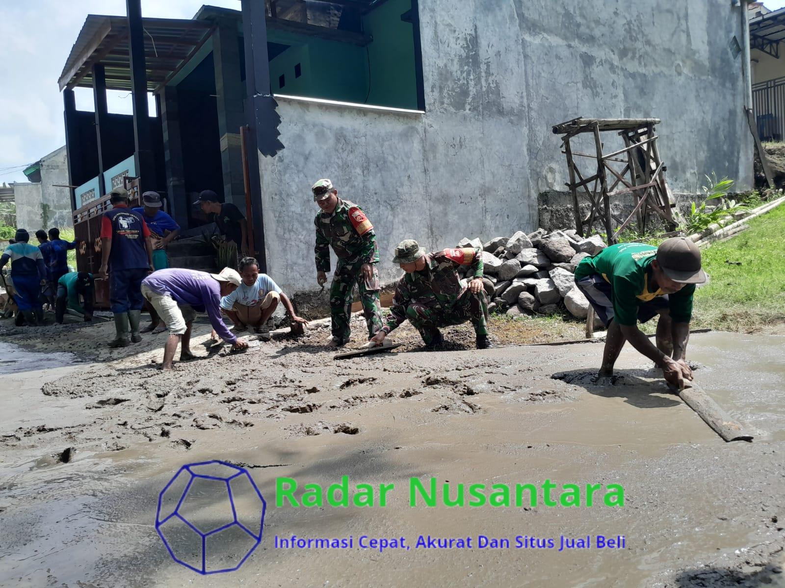 Babinsa Gotong Royong Membangun Infrastruktur, Jalan Desa Mulus, Ekonomi Maju
