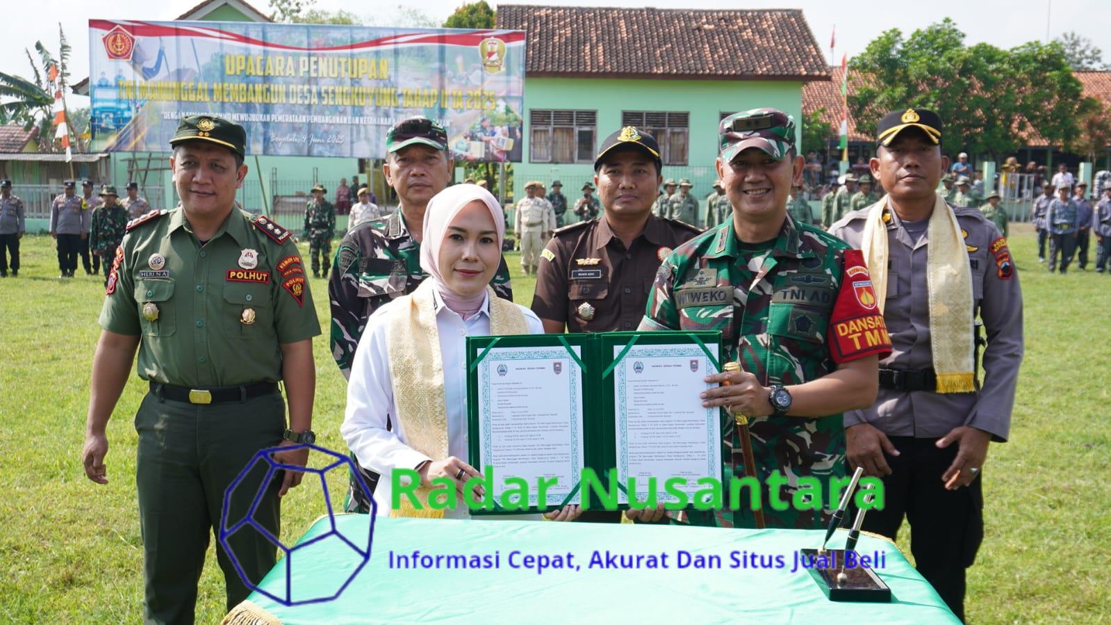 Dandim Boyolali Tutup TMMD Sengkuyung di Desa Kayen Juwangi