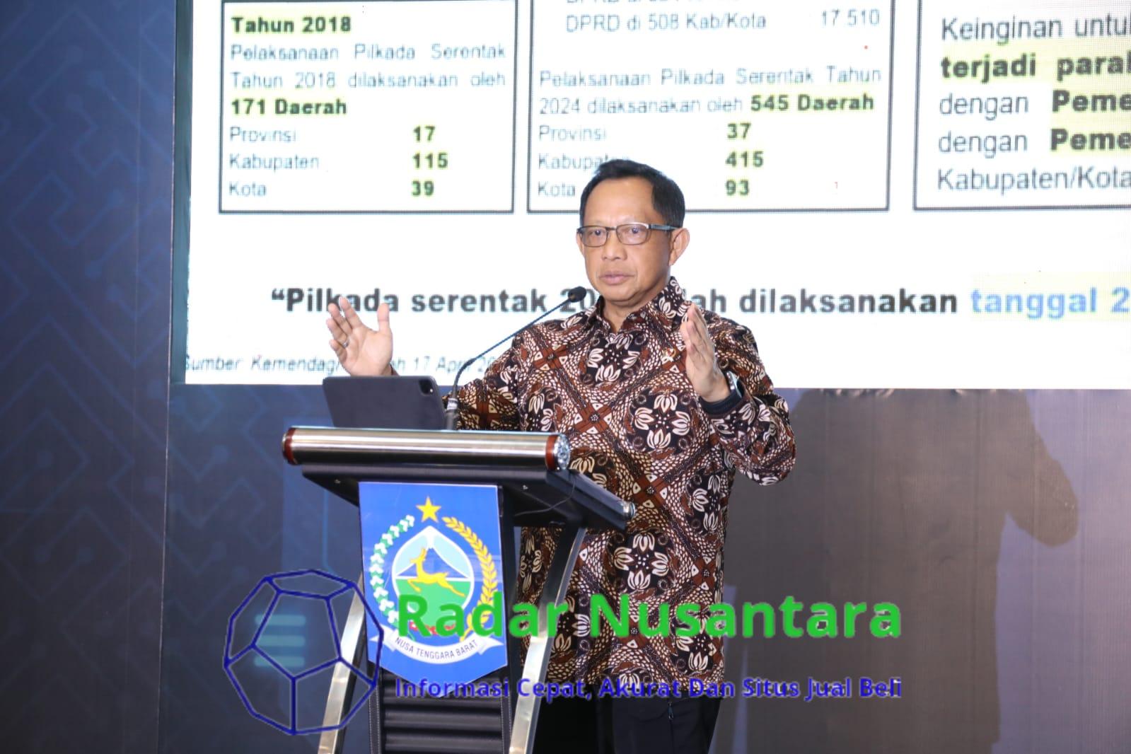 Mendagri Soroti Pertumbuhan Ekonomi Provinsi Nusa Tenggara Barat