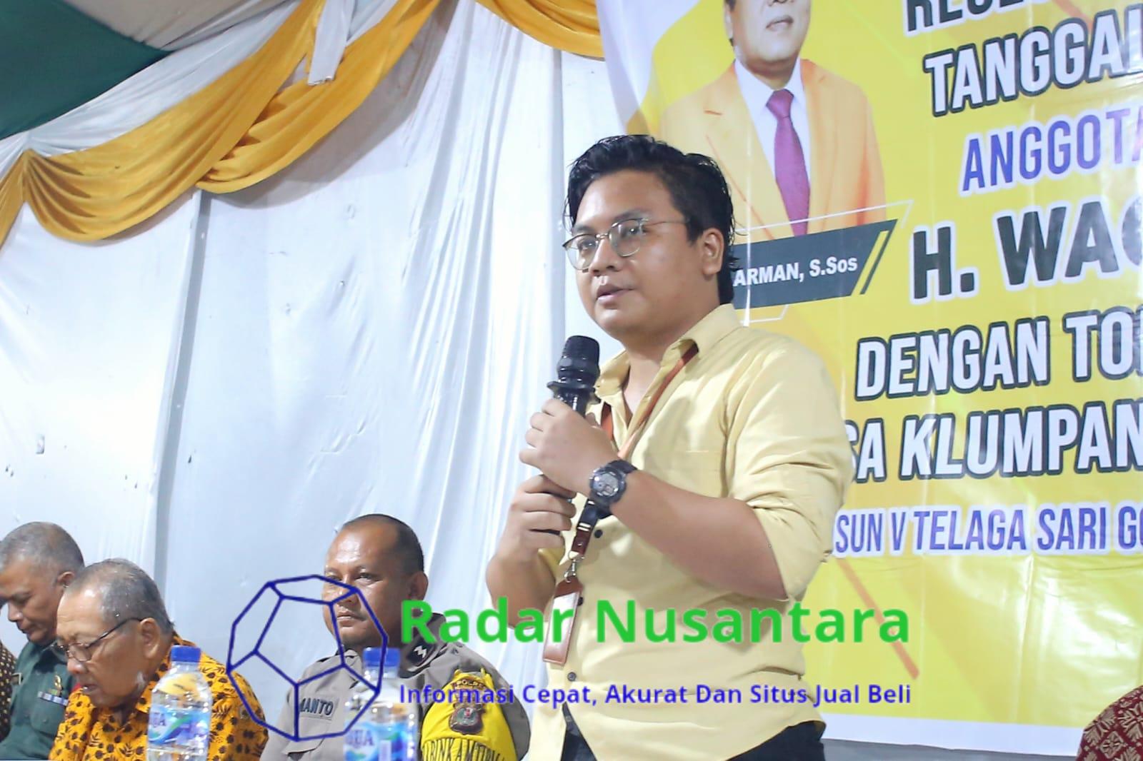 Foto : Gandhy Panigoro Ketua DPC Ormas MKGR Deli Serdang