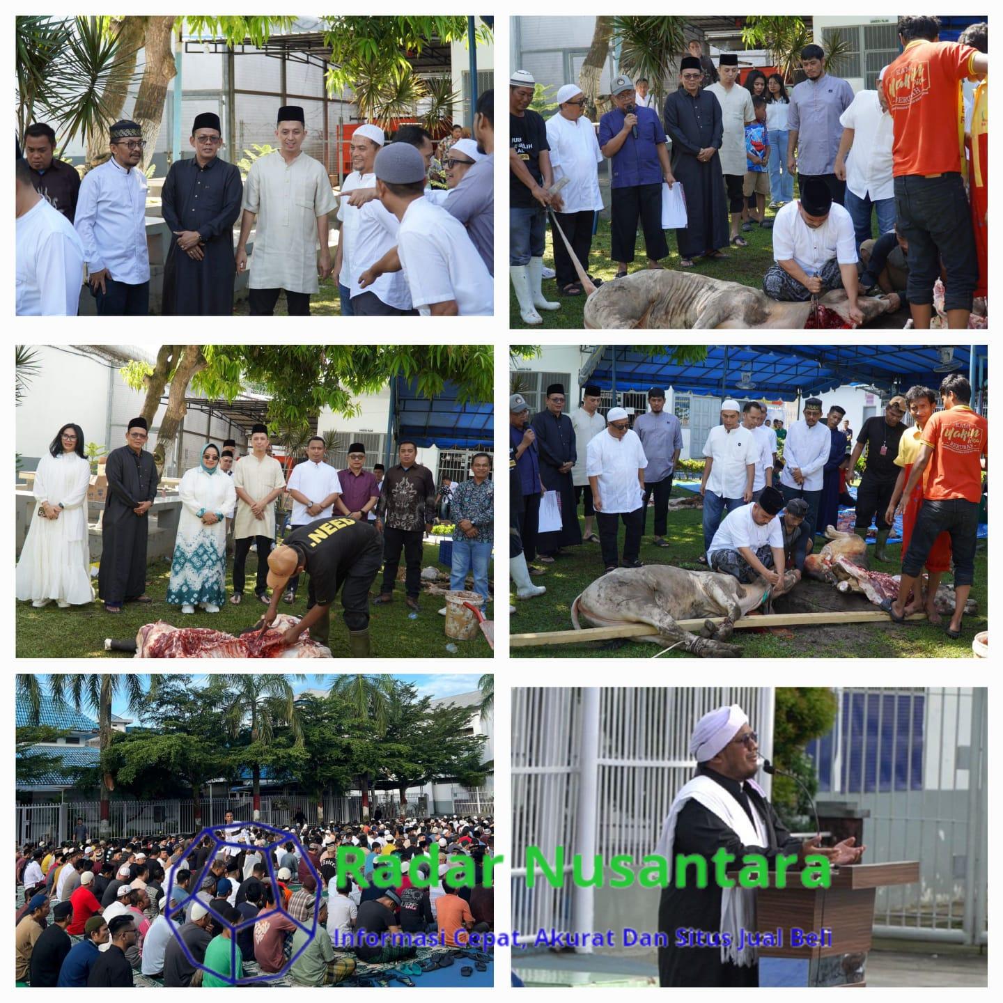 Rutan Kelas I Medan Gelar Sholat Idul Adha dan Pemotongan Hewan Qurban