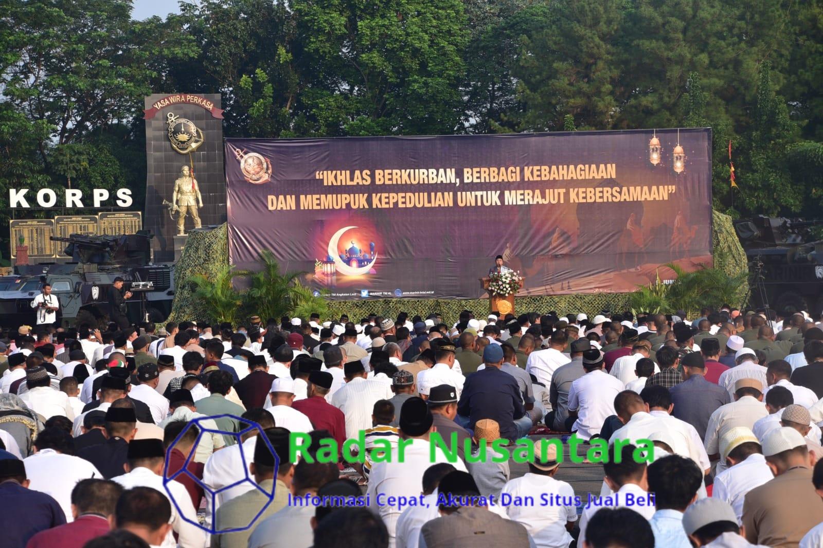 Prajurit Pasmar 1 Wilayah Jakarta Rayakan Idul Adha Bersama Masyarakat Cilandak