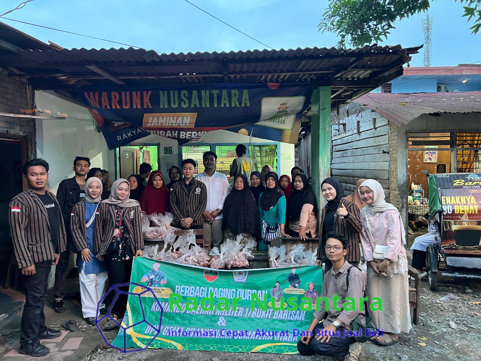 Kodam I/BB Gandeng BEM dan Organisasi Kemahasiswaan Sumut Salurkan 1.200 Paket Daging Kurban ke Masyarakat