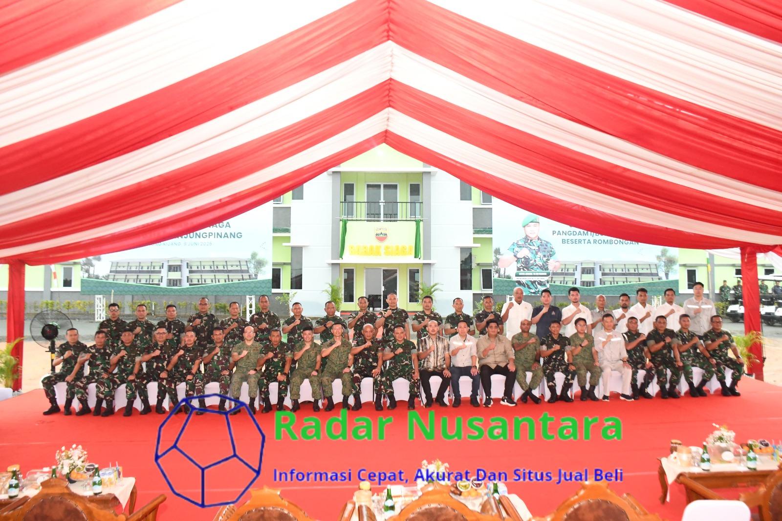 Pangdam I/BB Resmikan Barak Siaga Kodim 0315/Tanjungpinang, Hibah dari PT BAI